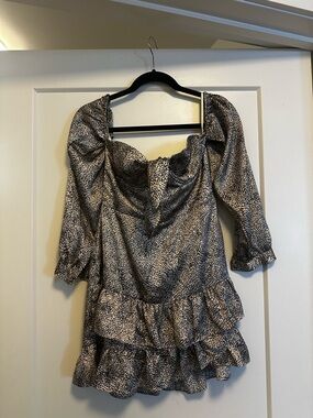 Majorelle Animal Print Mini Dress